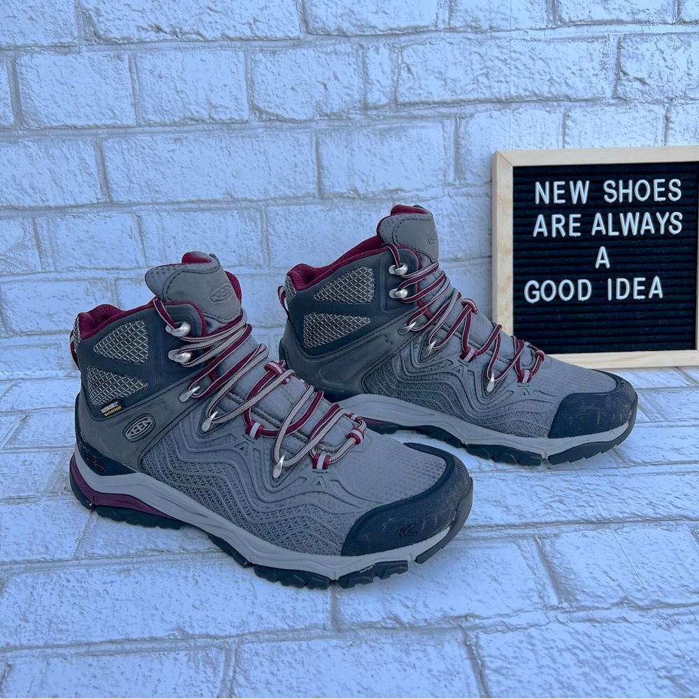 🥾KEEN☑️aphlex mid wp hiking boots US 8
